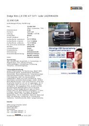 Druckansicht: Dodge Nitro 2... - Sales Auto Klub