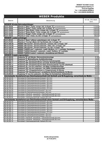 Preisliste Endkunden (PDF) - Weber Products