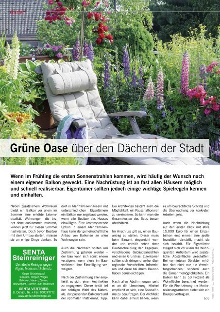 GenieÃen Sie den Sommergarten! - RUHR MEDIEN Werbeagentur