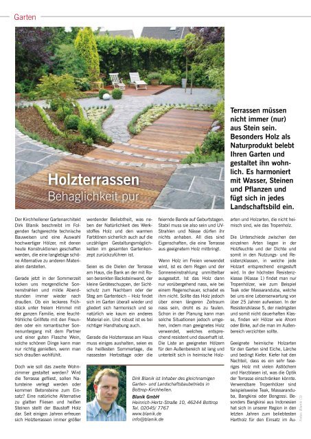 GenieÃen Sie den Sommergarten! - RUHR MEDIEN Werbeagentur