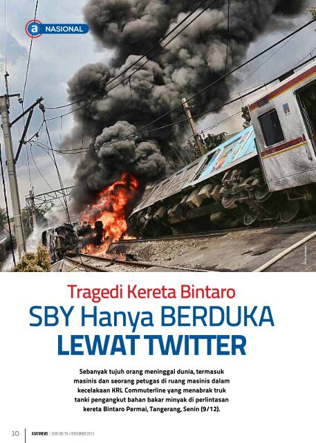 Presiden SBY Hanya Berduka lewat Twitter