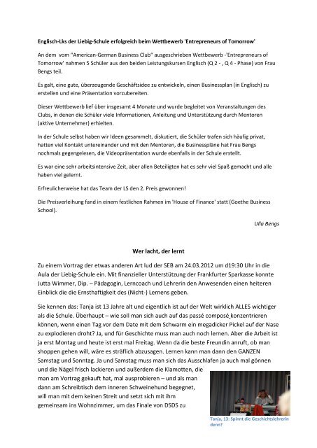 Newsletter Ausgabe 03/2012 - seb-liebig.de