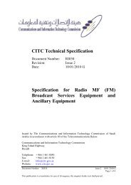 (FM) Broadcast Services Equipment and Ancillary Equipment