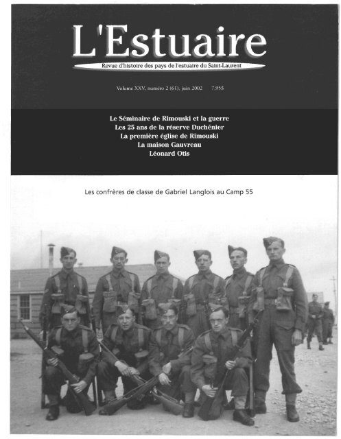 La rÃ©serve DuchÃ©nier 1977-2002 - UniversitÃ© du QuÃ©bec Ã  Rimouski