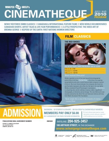 July/August Program Guide - Winnipeg Film Group