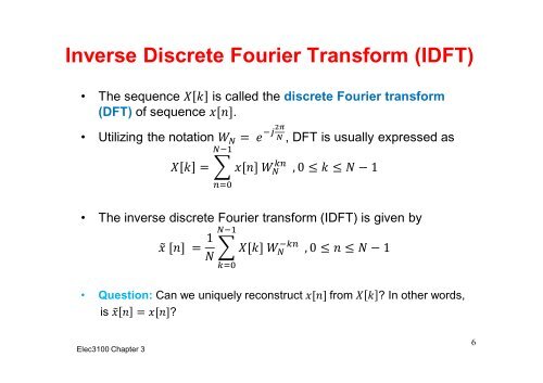 Ch3.2 Discrete Fourier Transform