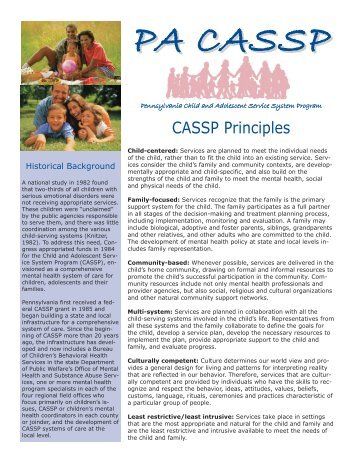 Pa cassp - Pennsylvania Recovery and Resiliency