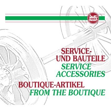 Service- und Bauteile für jeden Lgb-Freund - Only Trains