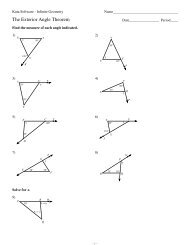 Exterior Angle Inequality