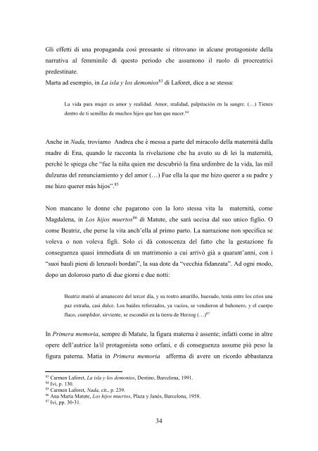 GALLETTI PATRIZIA - Tesi TRIENNALE 09.06.2011- MATRIMONIO, ADULTERIO E MATERNITA' NELLA LETTERATURA AL FEMMINILE DELLA SPAGNA CONTEMPORANEA- frontespizio-indice e bibliografia.pdf