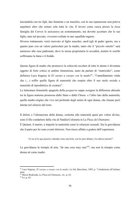 GALLETTI PATRIZIA - Tesi TRIENNALE 09.06.2011- MATRIMONIO, ADULTERIO E MATERNITA' NELLA LETTERATURA AL FEMMINILE DELLA SPAGNA CONTEMPORANEA- frontespizio-indice e bibliografia.pdf