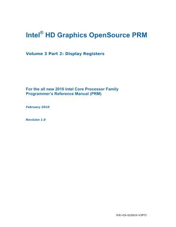 Volume 3, Part 2 - Display Registers - Codon.org.uk