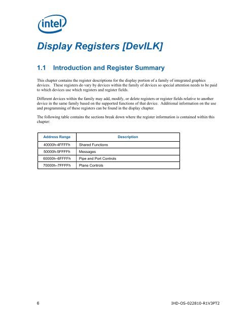 Volume 3, Part 2 - Display Registers - Codon.org.uk