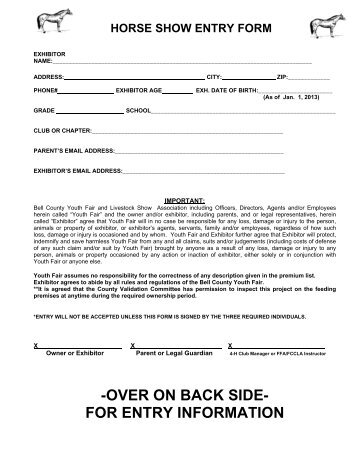 Show Entry Form Template Www Picturesso Show Entry Form Template Jpg 357x462