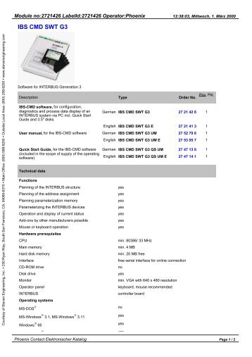 Interbus Automation Software - Power/mation