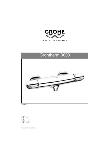 Grohtherm 3000 - GROHE - Robinetteries