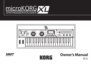 microKORG XL Owner's Manual