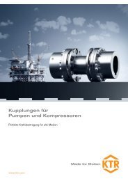 Pumpen+Kompressoren - KTR Kupplungstechnik GmbH