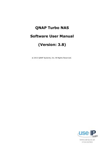 QNAP TS-EC1279U-RP 36TB 12 Bay NAS User Manual - Use-IP