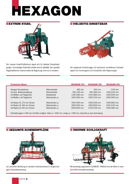 FÜR REIHENKULTUREN - Clemens GmbH & Co. KG