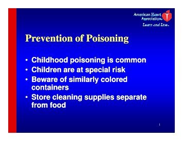 Prevention of Poisoning - Ochsner.org