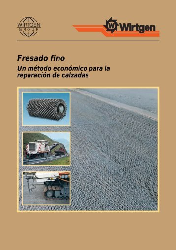 Fresado fino. Un método economico para la reparacion ... - Resansil