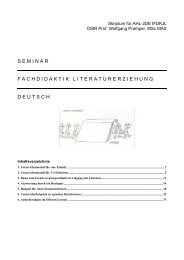 LITERATUR FACHDIDAKTIK - Wolfgang Pramper