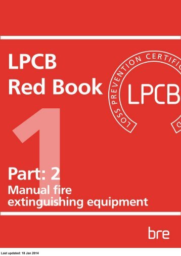 Manual fire extinguishing equipment - RedBookLive