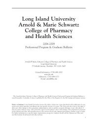 JOB 022 pharmacy guts - Long Island University