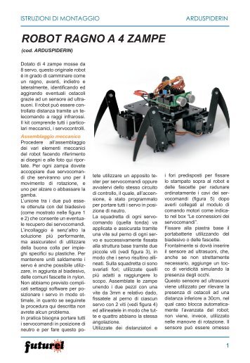 ROBOT RAGNO A 4 ZAMPE - Futura Elettronica