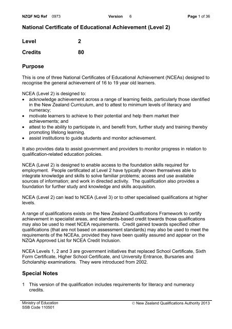 Level 2 NZQA level-2-nzqa