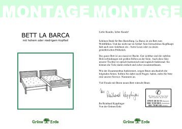 Bett La Barca - GrÃ¼ne Erde