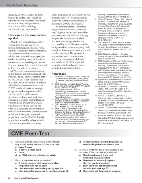 Special CME Issue - West Virginia State Medical Association