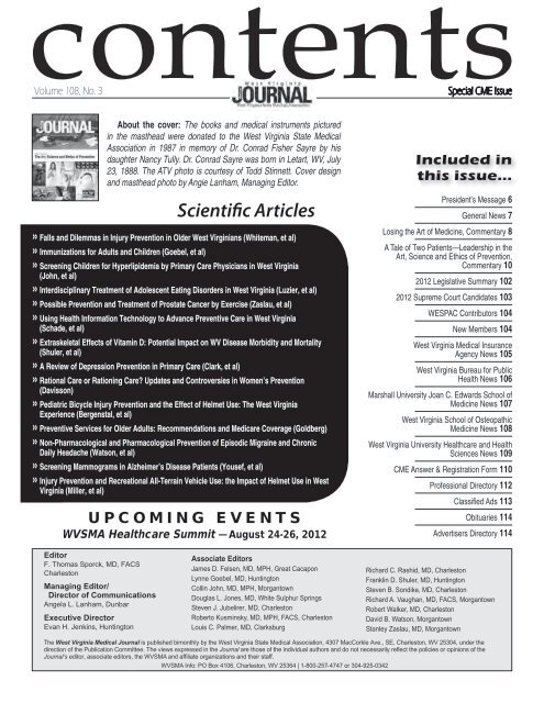 Special CME Issue - West Virginia State Medical Association
