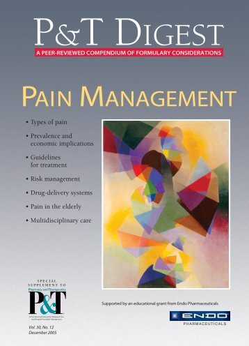 P&T Digest: Pain Management - P&T Community