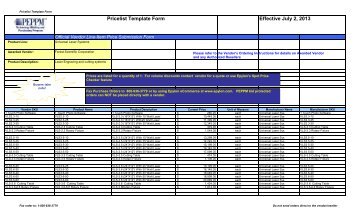 Current Price List (PDF) - Peppm