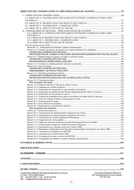 prÃ©sentation et description du patrimoine naturel et des activitÃ©s ...