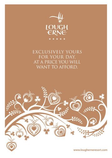 Wedding Brochure - Lough Erne Resort