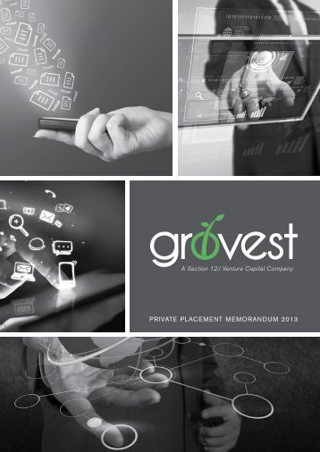 PRIVATE PLACEMENT MEMORANDUM 2013 - Grovest