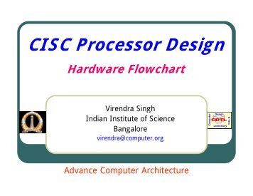 Hardware Flowchart - SERC - Indian Institute of Science