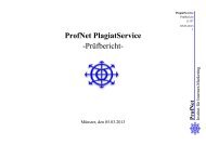 ProfNet PlagiatService -PrÃ¼fbericht-