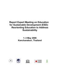 REPORT OF UNESCO EXPERT MEETING ON - APCEIU
