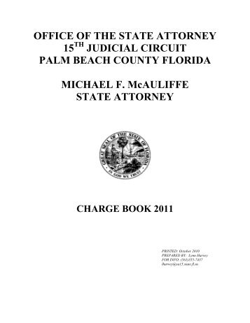Charge Book 2011 - 15th Judicial Circuit State Attorney