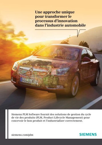 Solutions pour l'industrie automobile - Siemens PLM Software