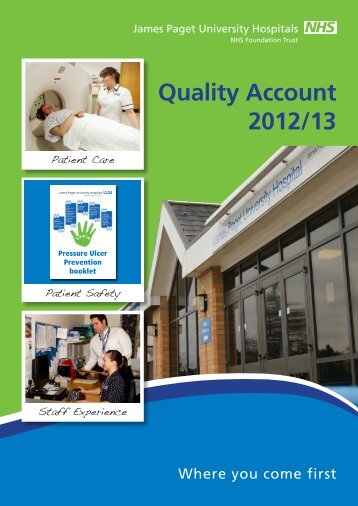 Quality Account 2012/13 - James Paget University Hospitals