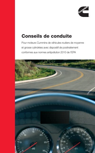 Conseils de conduite - Cummins Engines