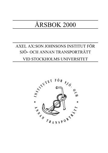 ÃRSBOK 2000 - Juridicum - Stockholms universitet