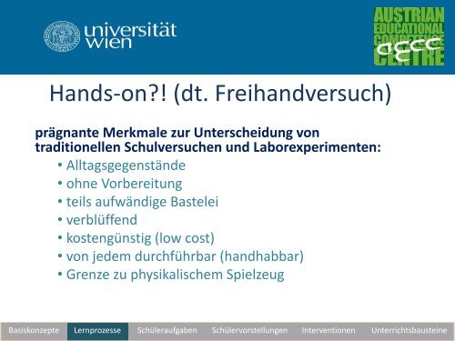 Unterrichtswerkstatt zur geometrischen Optik - pro.kphvie.at