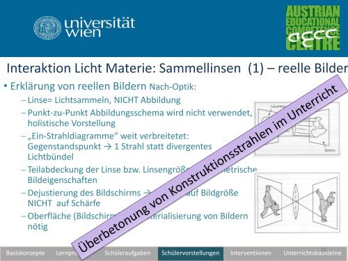 Unterrichtswerkstatt zur geometrischen Optik - pro.kphvie.at