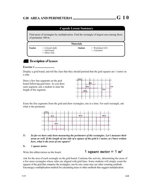 Area & Perimeter